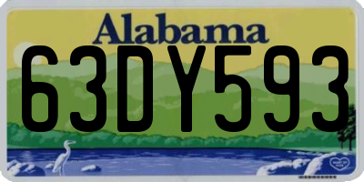 AL license plate 63DY593