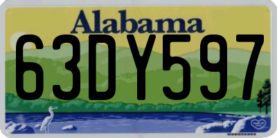 AL license plate 63DY597