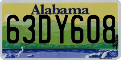 AL license plate 63DY608