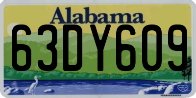 AL license plate 63DY609