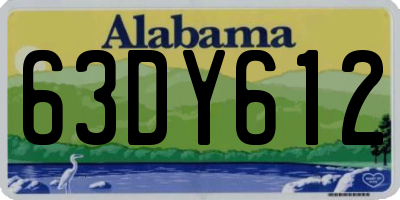 AL license plate 63DY612