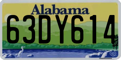 AL license plate 63DY614