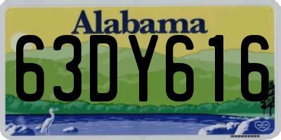 AL license plate 63DY616
