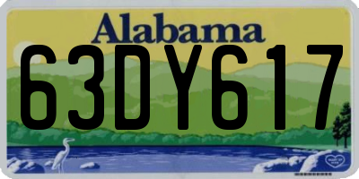 AL license plate 63DY617
