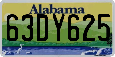 AL license plate 63DY625