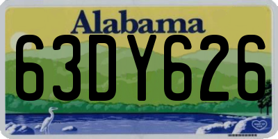AL license plate 63DY626