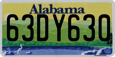 AL license plate 63DY630