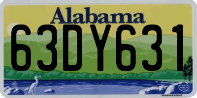AL license plate 63DY631