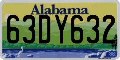 AL license plate 63DY632