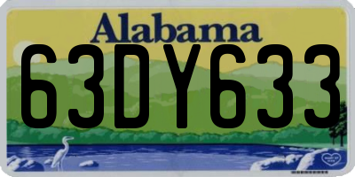 AL license plate 63DY633