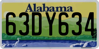 AL license plate 63DY634