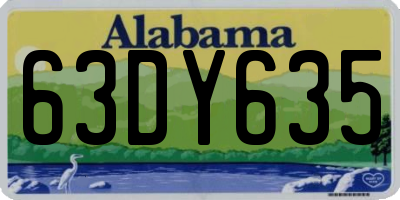 AL license plate 63DY635