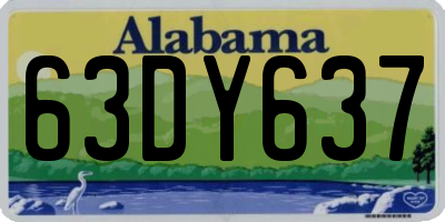 AL license plate 63DY637
