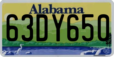 AL license plate 63DY650