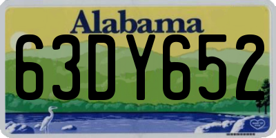 AL license plate 63DY652