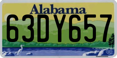 AL license plate 63DY657