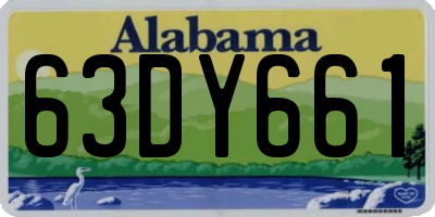 AL license plate 63DY661