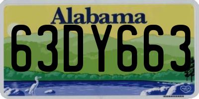 AL license plate 63DY663