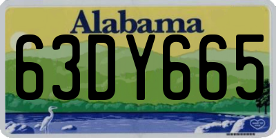 AL license plate 63DY665