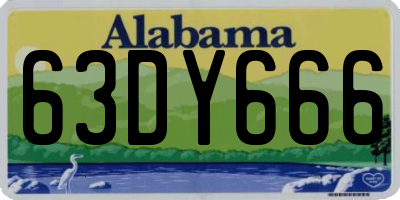 AL license plate 63DY666