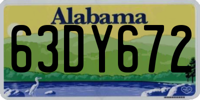 AL license plate 63DY672