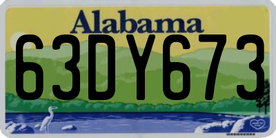 AL license plate 63DY673