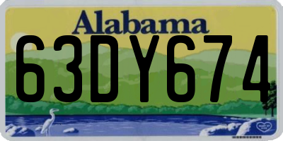 AL license plate 63DY674