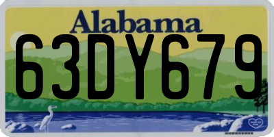 AL license plate 63DY679