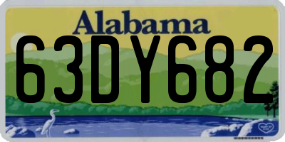 AL license plate 63DY682