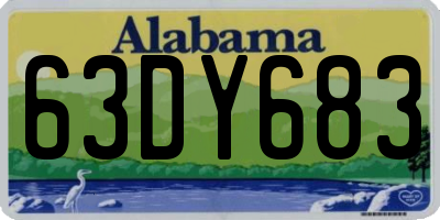 AL license plate 63DY683