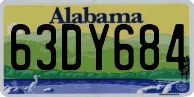 AL license plate 63DY684