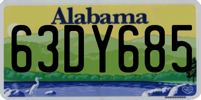 AL license plate 63DY685