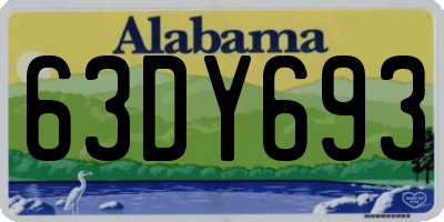 AL license plate 63DY693