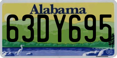 AL license plate 63DY695