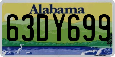 AL license plate 63DY699