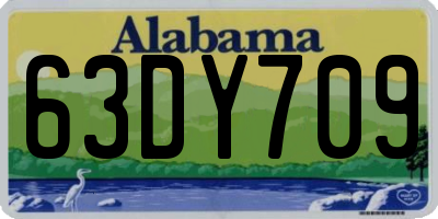 AL license plate 63DY709