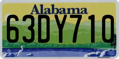 AL license plate 63DY710