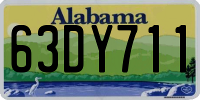 AL license plate 63DY711