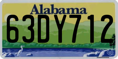 AL license plate 63DY712