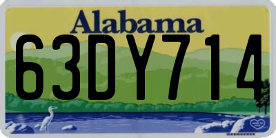 AL license plate 63DY714