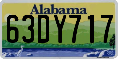 AL license plate 63DY717