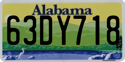 AL license plate 63DY718