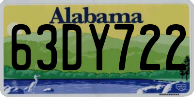 AL license plate 63DY722