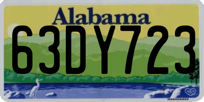 AL license plate 63DY723