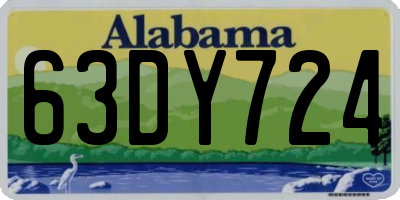 AL license plate 63DY724