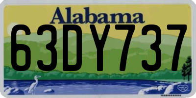 AL license plate 63DY737