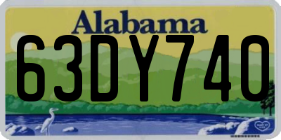 AL license plate 63DY740