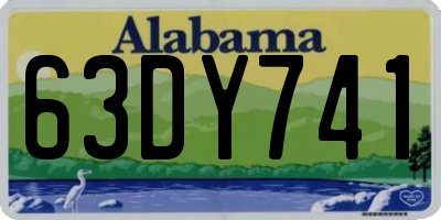 AL license plate 63DY741