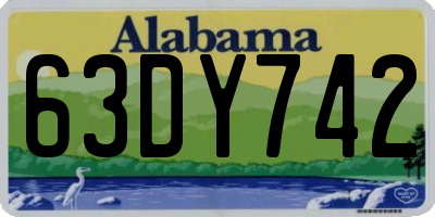 AL license plate 63DY742