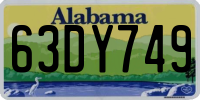 AL license plate 63DY749